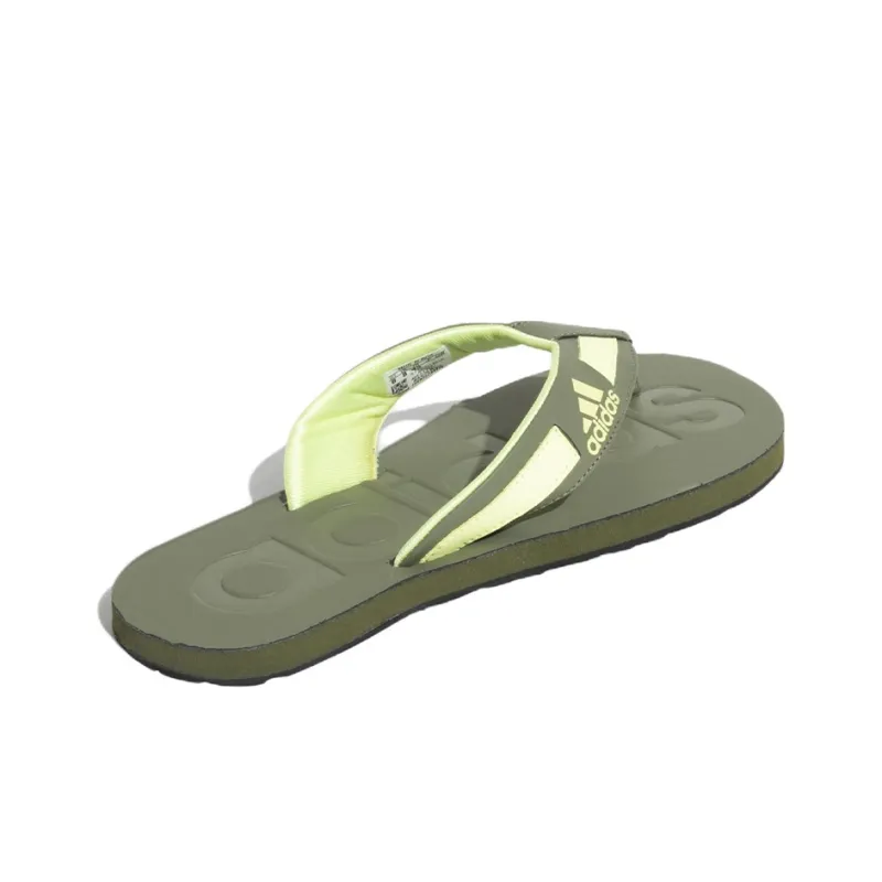 Adidas Slalon Slippers Rubber Sole Slip-Resistant Slide Slippers Men's Green-3