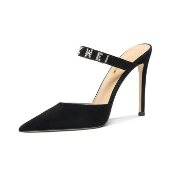 Lily Wei Closed Toe Slippers Women's Black
