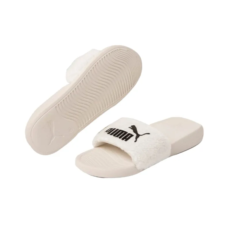 PUMA Popcat 20 White Velvet Slippers-2