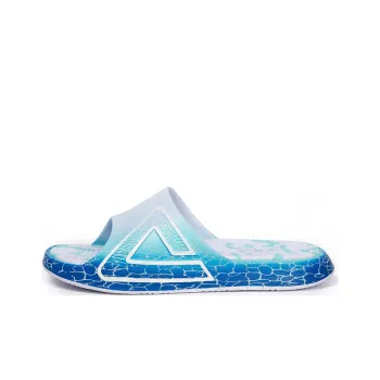 ZUGUOSANSHALVHAIGUI x PEAK Quiet Slip Resistant Slide Slippers Women's Sea Wave Blue