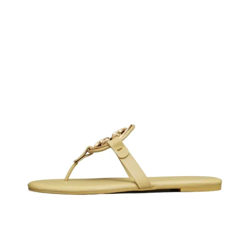 TORY BURCH Miller Flip Flops Women's Yellow