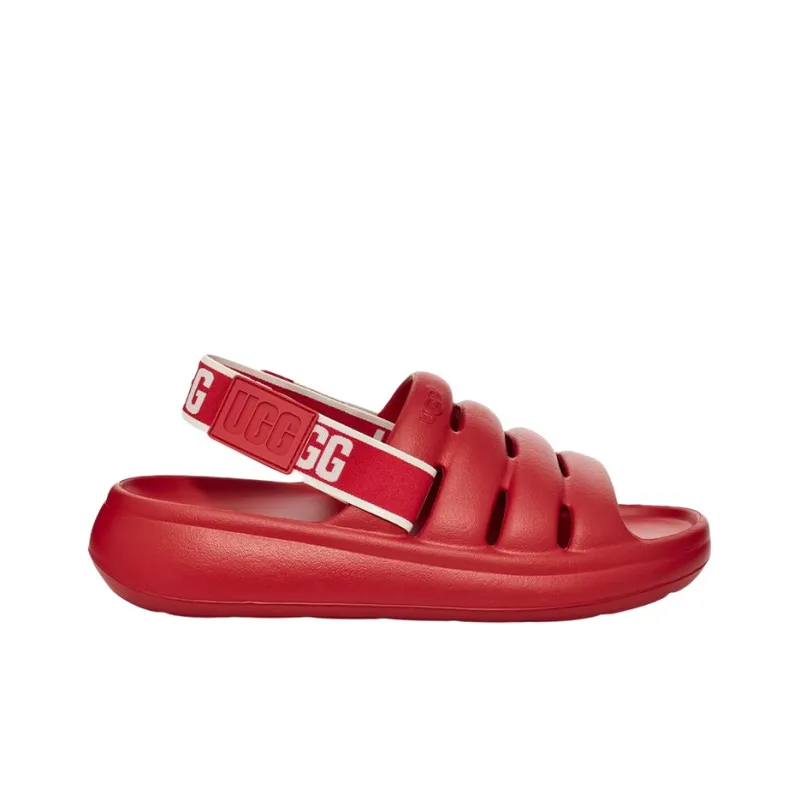 UGG Sport Yeah Slide Samba Red Women's-1