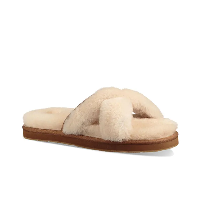 UGG Rubber Sole Slide Slippers Women's Nude-2