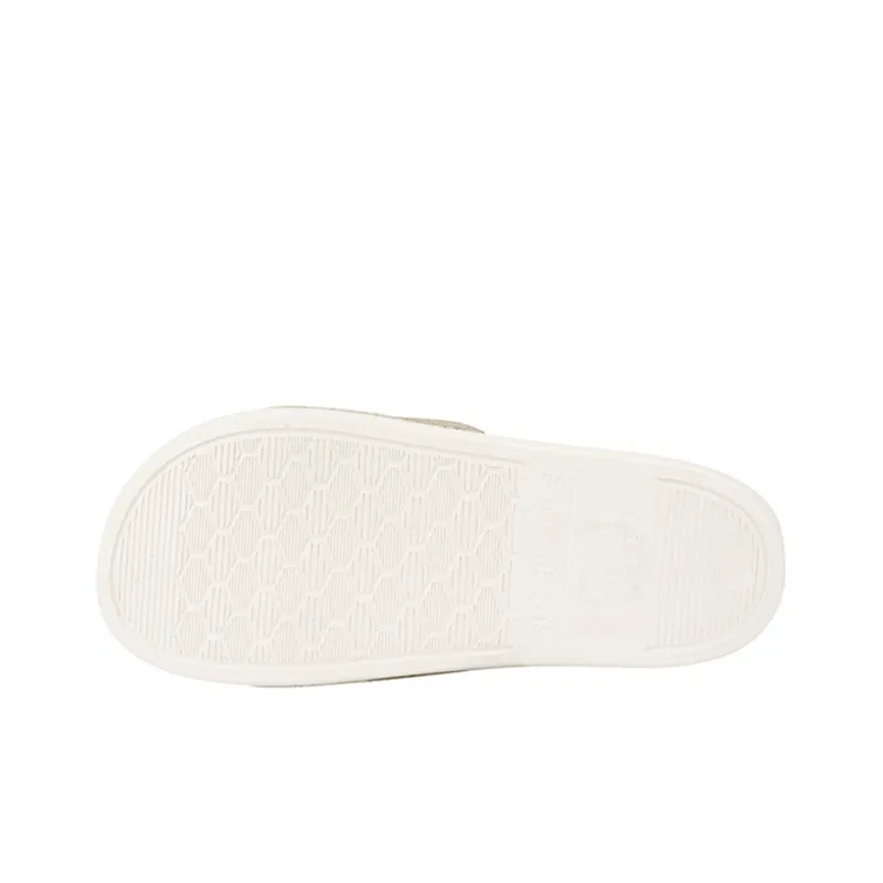 MLB Slipper Rubber Sole Slip Resistant Abrasion Resistant Slide Slippers Unisex Beige-4