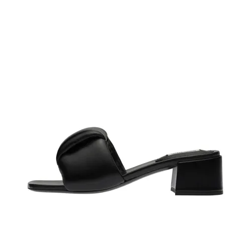 MIU MIU Mordore Slide Slippers Women's Black