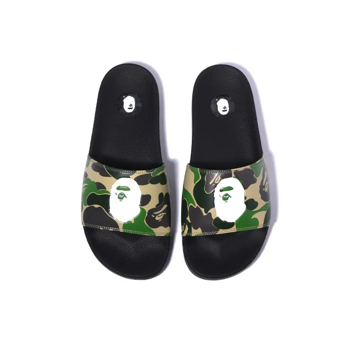 A BATHING APE Camo Slide 'Black'-4