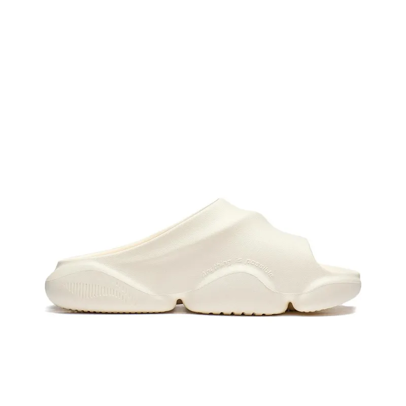 LiNing BADFIVE Slide Quiet Slide Slippers Women's Vanilla White-1
