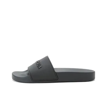 Balenciaga Pool Slides Double Black Women's