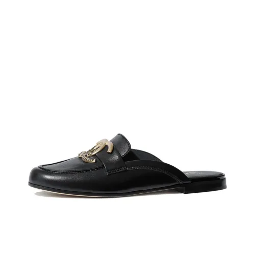 CHANEL Slide Slippers Women's Black