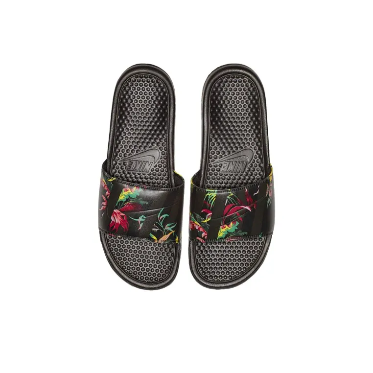 Nike Benassi Jdi Print Slide 'Black Tropical'-3