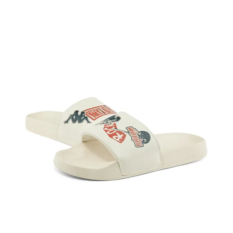 Kappa EVA Slide Slippers Unisex White-3