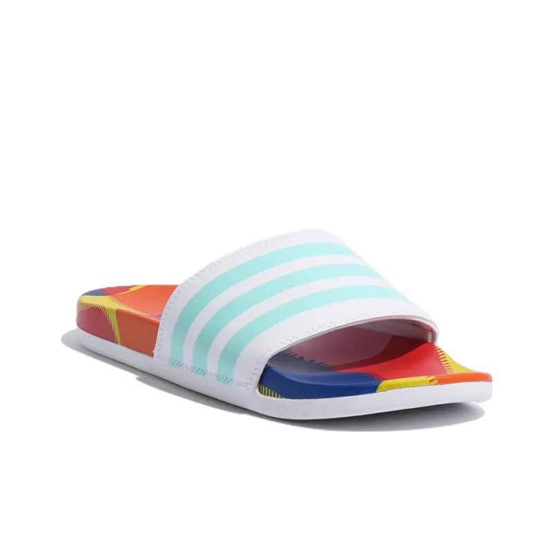 Adilette Adidas Comfort Slide 'White Clear Aqua'-2