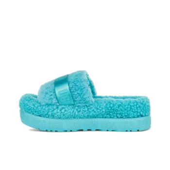 UGG Fluffita Thick Sole Blue Slippers Women's