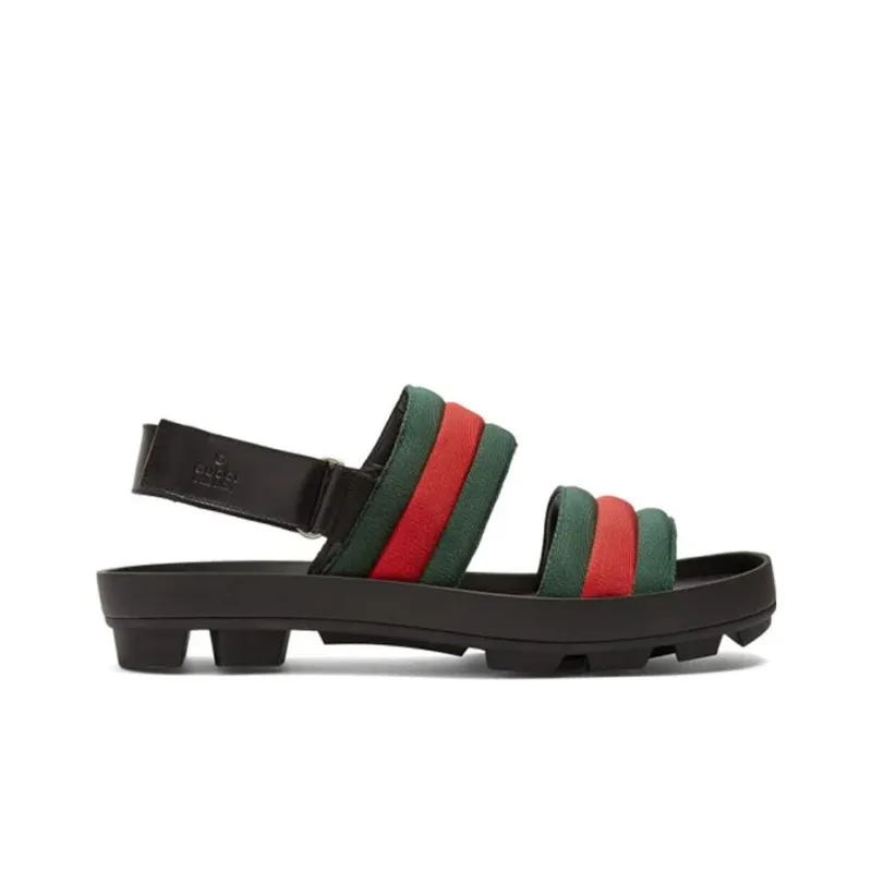 GUCCI Web Sandal 'Black'-1