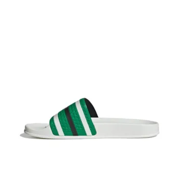 Adidas Adilette Slides 'Green White'