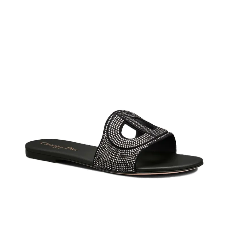 DIOR D Club Abrasion Resistant Slide Slippers Women's Black-2