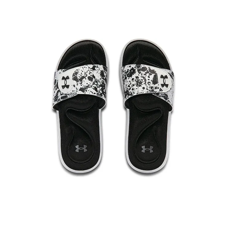 Under Armour Ignite 6 Graphic Strap Slide 'Black White' Women's-3