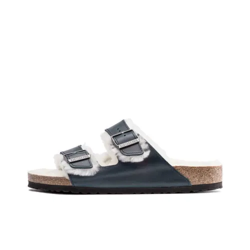 Birkenstock Slide Slippers Unisex Marine Blue Narrow Fit