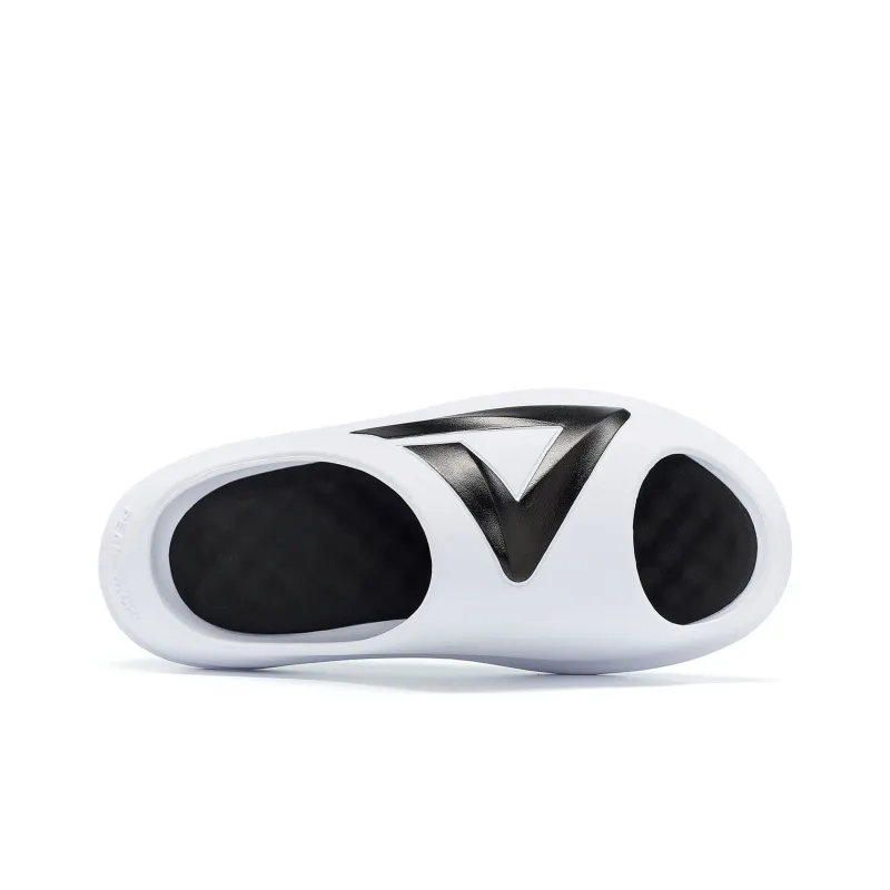 PEAK Very Small Fat Drag Slide Slippers Unisex All White Black-3