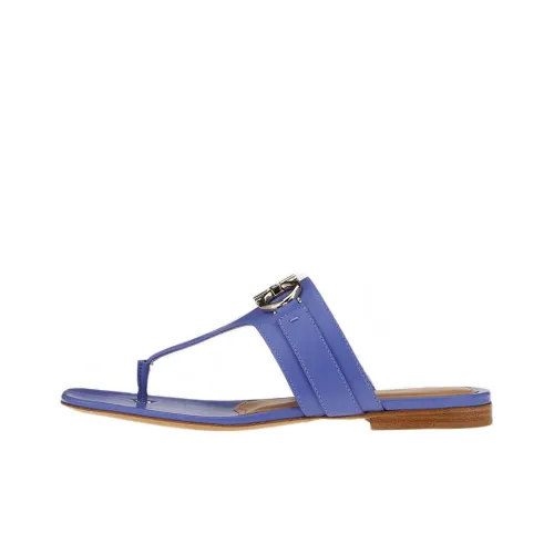 FERRAGAMO GANCINI Flip Flops Women's Blue