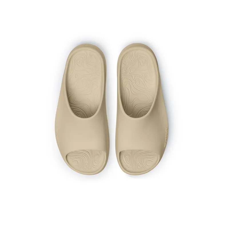 COURTMAN Luck Quiet Slide Slippers Unisex Camel Smoke Coffee Lite Version-3