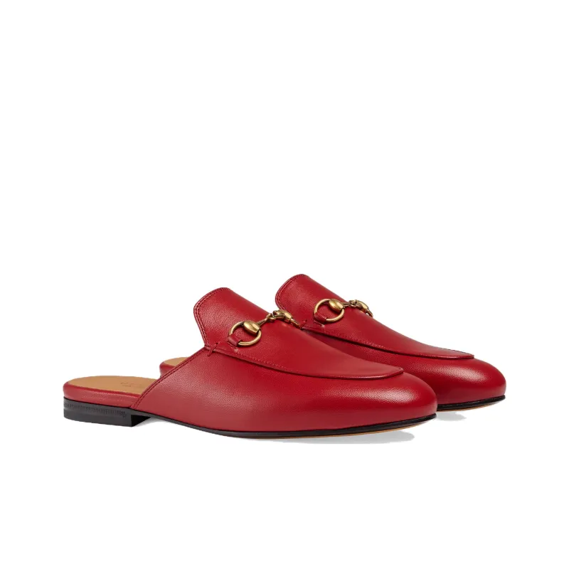 GUCCI Wrap toe Slippers Women's Red-1