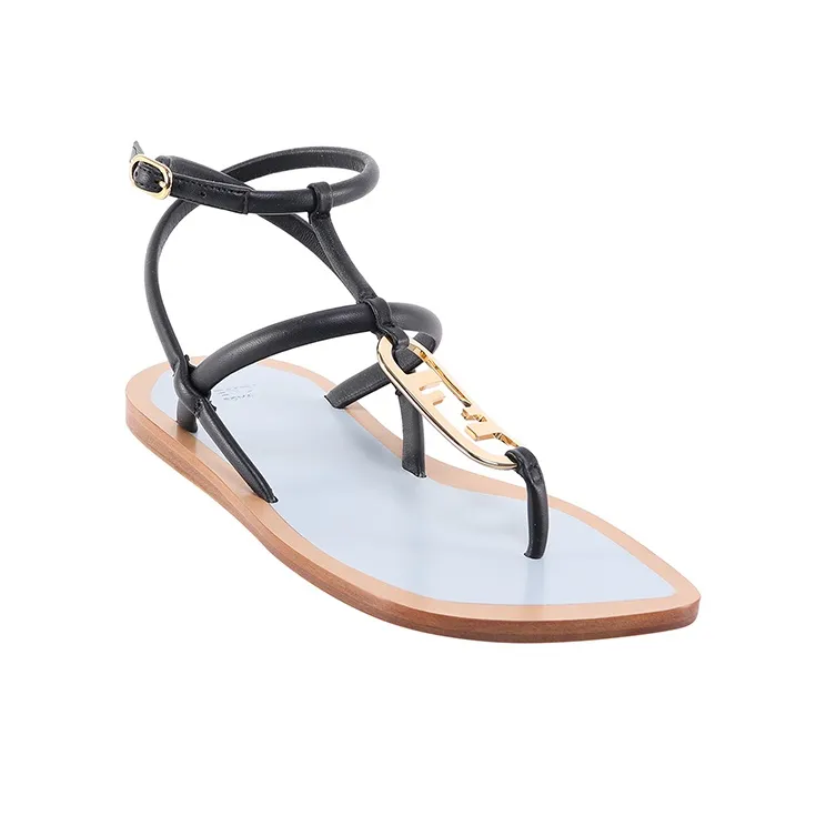 FENDI One Strap Sandals Women's Black-2