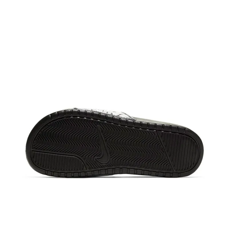 Nike Benassi Jdi Floral Slides Black/Grey Women's-6