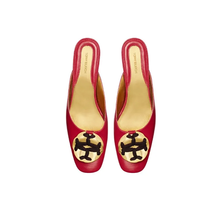 TORY BURCH Wrap-toe Slippers Women's Red-3