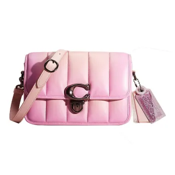 COACH Studio Leather Pillow Bag Crossbody Bag Shoulder Bag Women's Pink