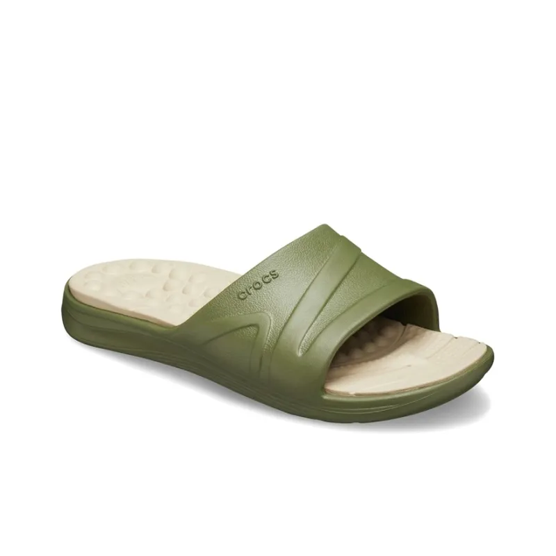Crocs Reviva Slides 'Olive Green'-2