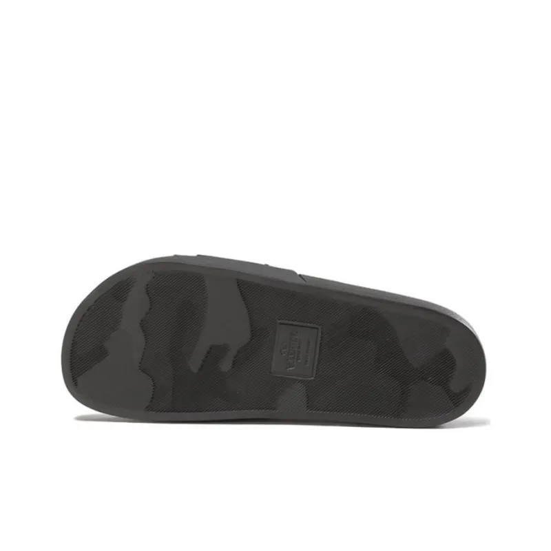 Valentino Vltn Embossed Open Toe Slides-5