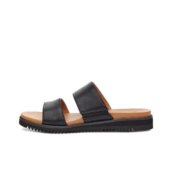UGG Zyle Slide Soft Sole Cozy Flat Heel Black Sandals Women's