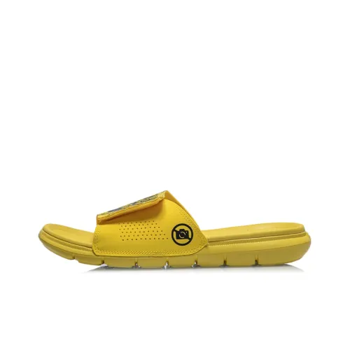 LINING Badfive Slide Slippers Men Black/Bright Yellow