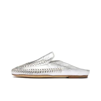 Officine Creative Bessie Wrap-toe Slippers Women's Silver