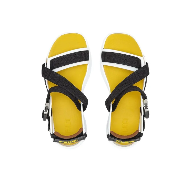 FENDI Flow Jacquard-logo Sandals-2
