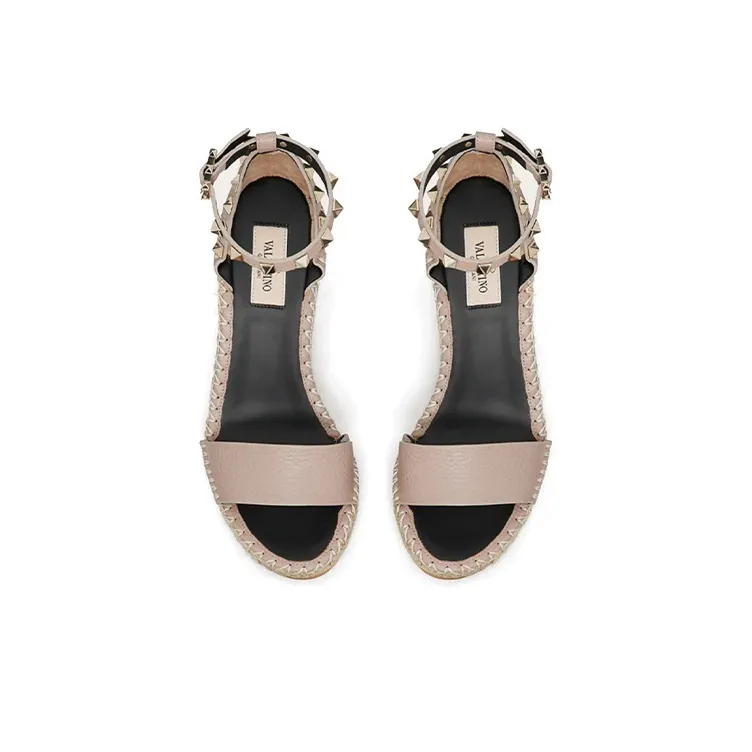 Valentino Garavani Double Rockstud 95mm Wedge Sandals-3
