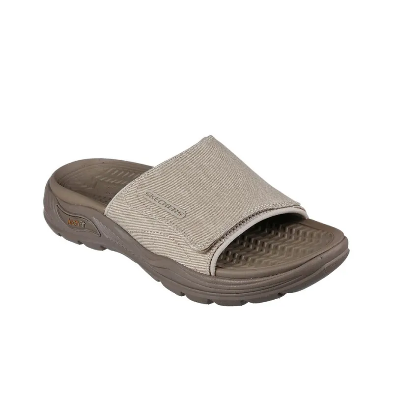 Skechers Arch Fit Motley Slide Slippers Men Brown-2