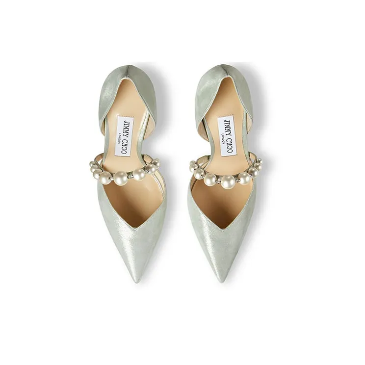 Jimmy Choo Slim Heel High Heels 8.5cm Women's Champagne-4