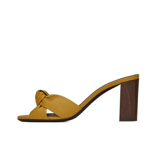 SAINT LAURENT Slide Slippers Women's Yellow