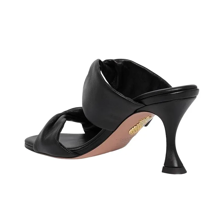 AQUAZZURA Twist 75mm Leather Mules-3