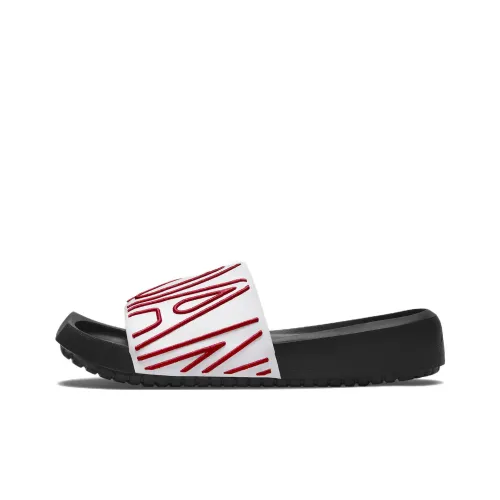 Jordan Nola Slide White Gym Red Women's