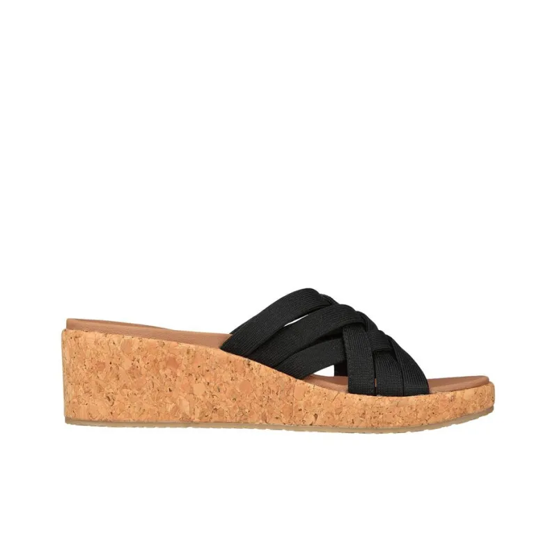Skechers ARCH FIT BEVERLEE Rubber Sole Quick Dry Slide Slippers Women's Brown Black-1