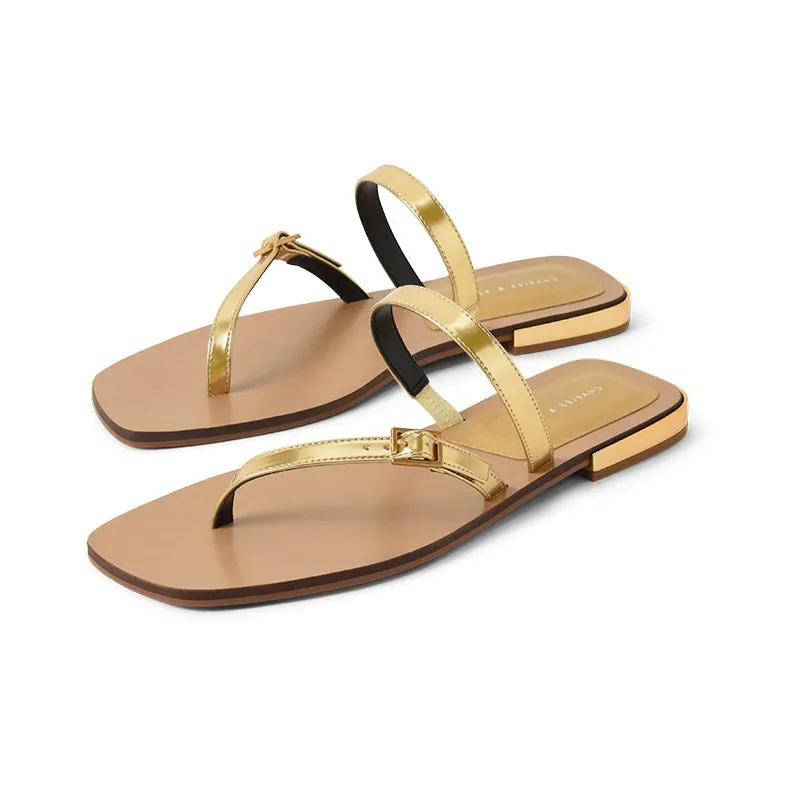 CHARLES&KEITH Stylish Sandal Women's Gold-3