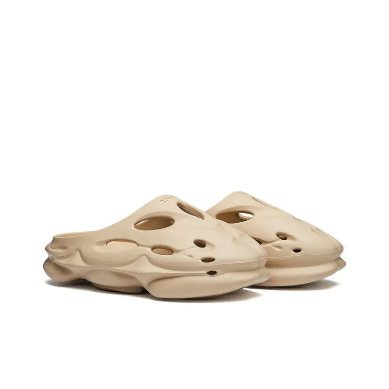 EQLZ EQUALIZER 1100 Quiet Abrasion Resistant Slide Slippers Unisex Desert Gray-2