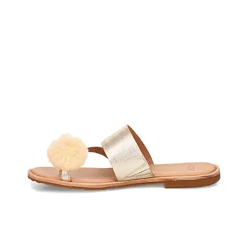 UGG Hadlee Metallic Gold Color Slippers Women's