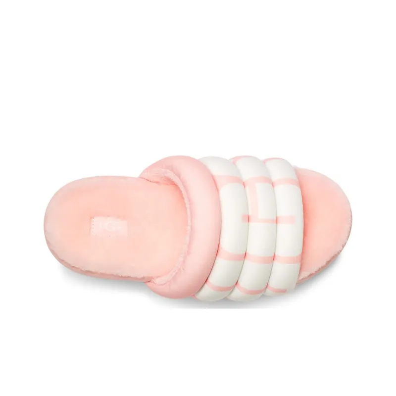 UGG Maxi Slide Logo Pink Scallop Women's-3