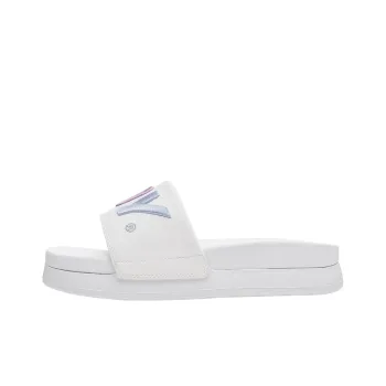 Nerdy Slide Slippers Unisex White