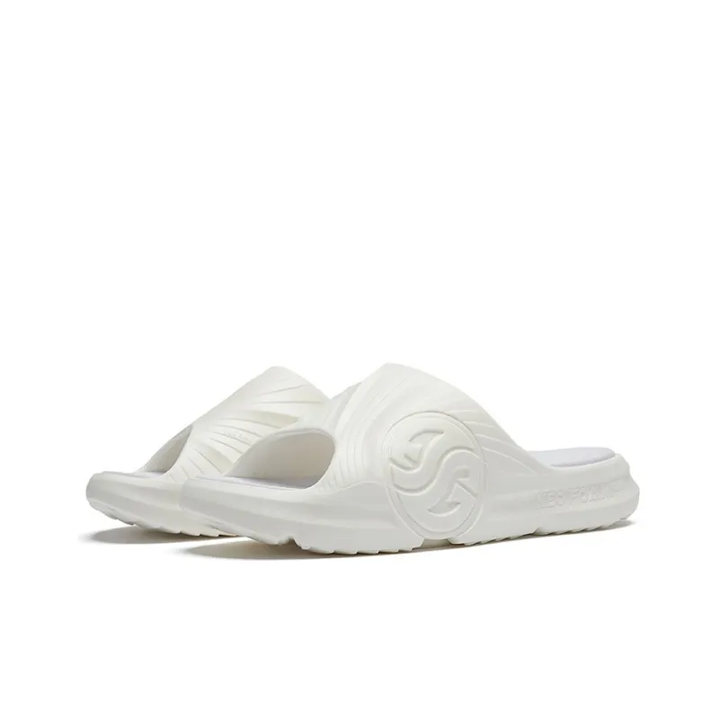 361° AG Tidal Drag Quiet Slide Slippers Women's Feather White-1