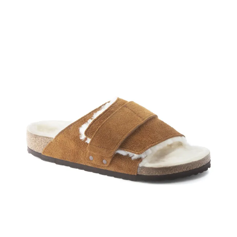 Birkenstock Slide Slippers Men's Tan Narrow Fit-1
